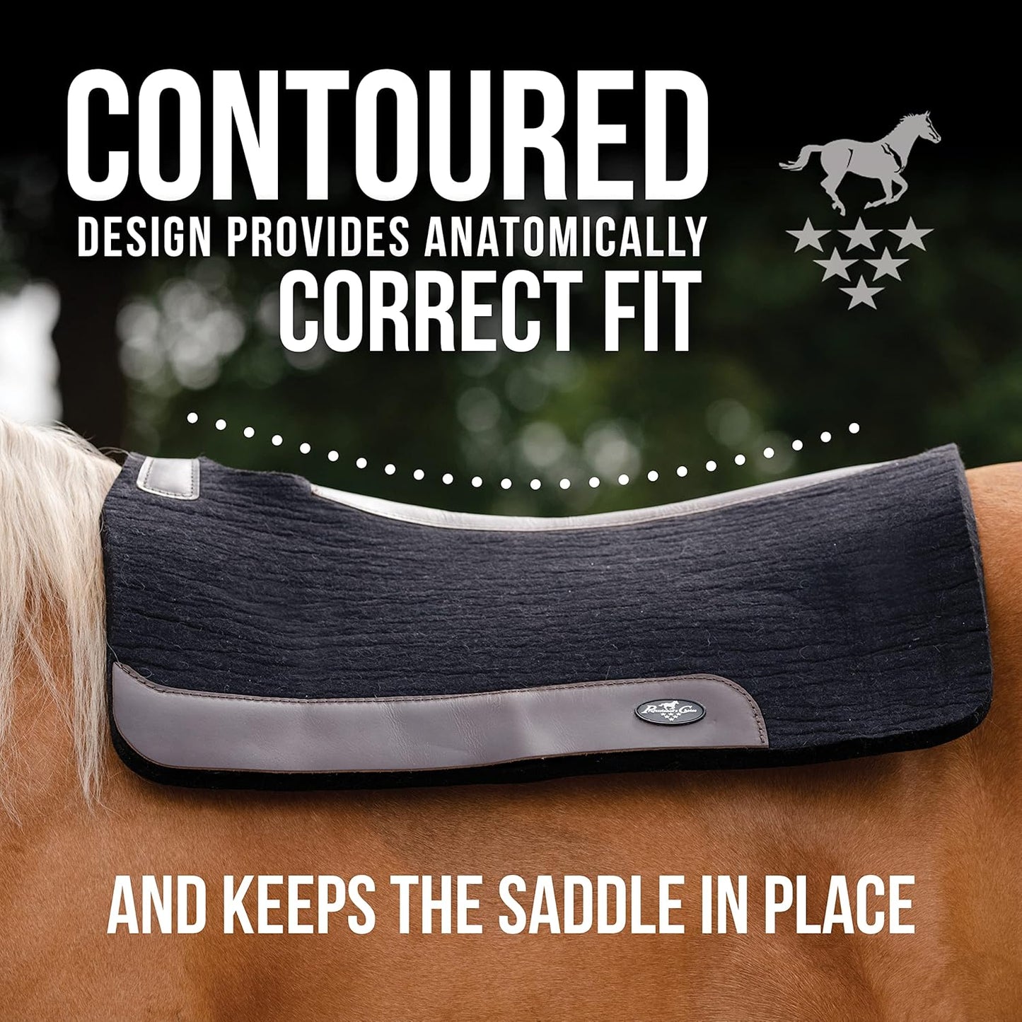 Professional's Choice 100% Steam-Pressed Wool Felt Saddle pad